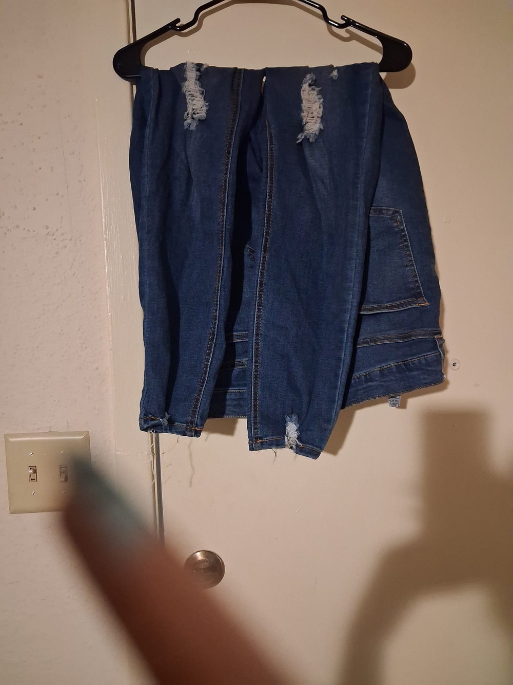 Blue Distressed Women’s Jeans Size 15